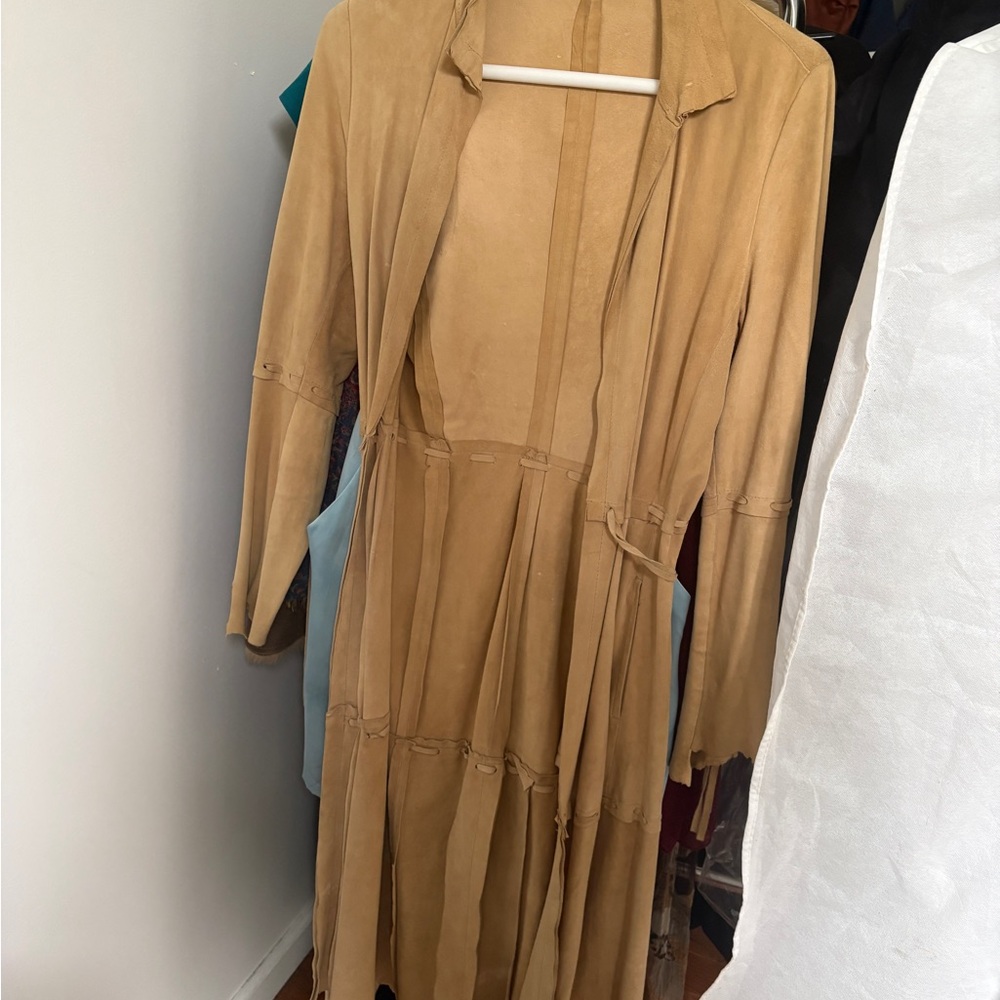 ATOS LOMBARDINI Suede Long Jacket